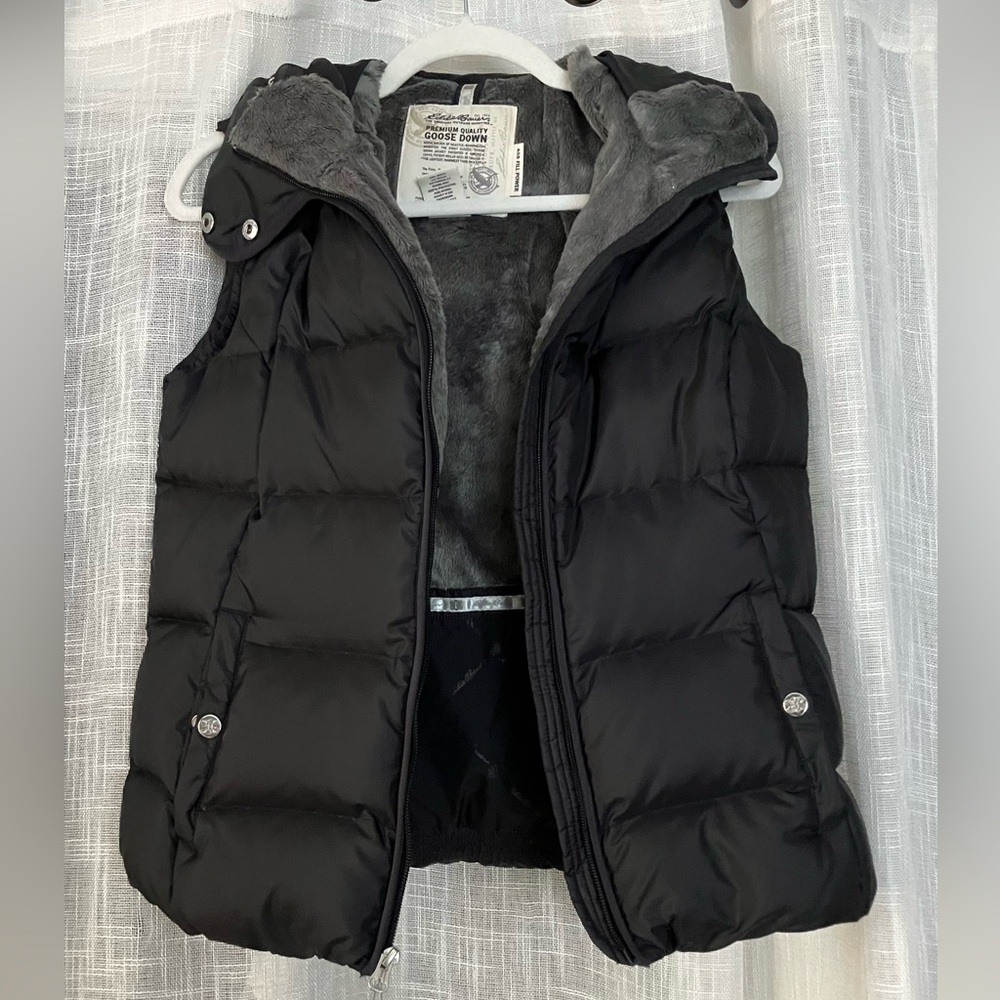 Eddie Bauer Goose Down Black Vest